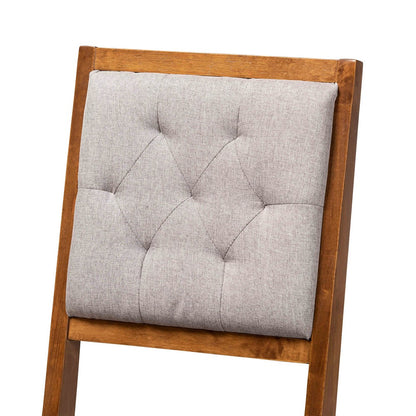 Baxton Studio - Gideon Set of 2 Dining Chairs in Grey/Walnut Brown - RH2083C-Grey/Walnut-DC-2PK view 4