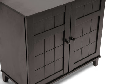 Baxton Studio - Glidden Shoe Cabinet in Dark Brown - FP-1201 view 4