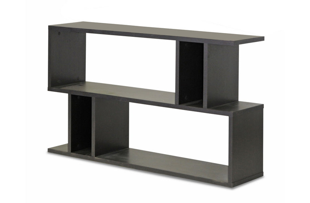 Baxton Studio - Goodwin Bookshelf  in Dark Brown - FP-2DS-Shelf view 1