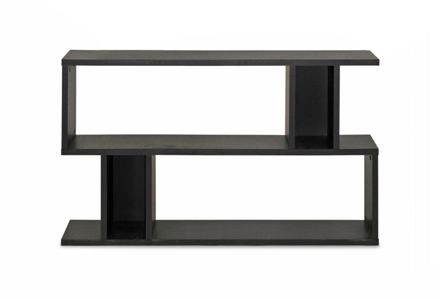 Baxton Studio - Goodwin Bookshelf  in Dark Brown - FP-2DS-Shelf view 2