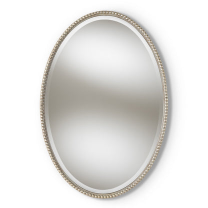 Baxton Studio - Graca Mirror in Antique Silver - RXW-6156 view 1