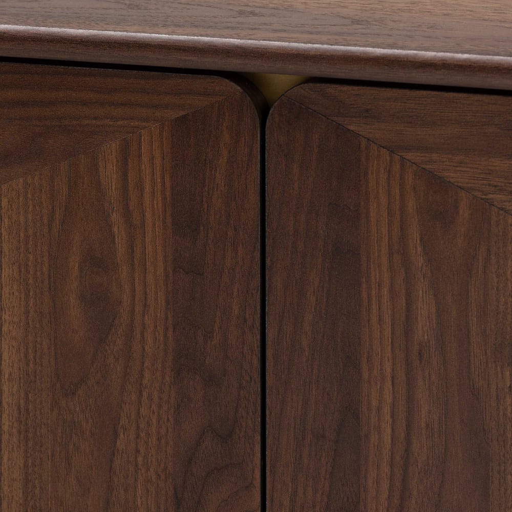 Baxton Studio - Graceland Coffee Table in Walnut Brown/Gold - LV45CFT4514WI-CLB-Coffee Table view 6
