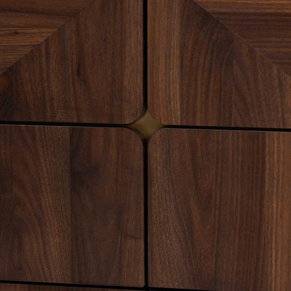 Baxton Studio - Graceland Dresser in Walnut Brown/Gold - LV45COD45231WI-CLB-6DW-Dresser view 5