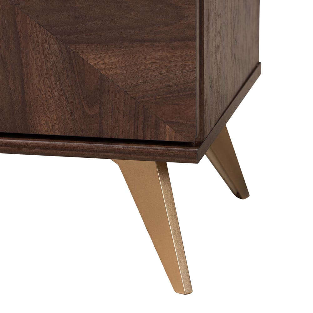 Baxton Studio - Graceland Dresser in Walnut Brown/Gold - LV45COD45231WI-CLB-6DW-Dresser view 6
