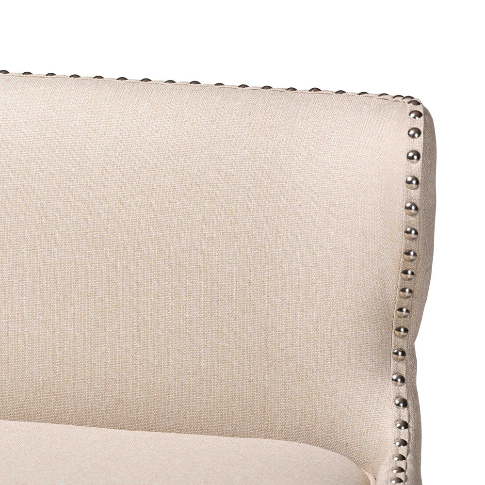 Baxton Studio - Gradisca Bar Bench in Light Beige - BBT5218-Beige Bench view 5