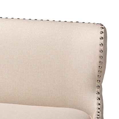 Baxton Studio - Gradisca Bar Bench in Light Beige - BBT5218-Beige Bench view 5