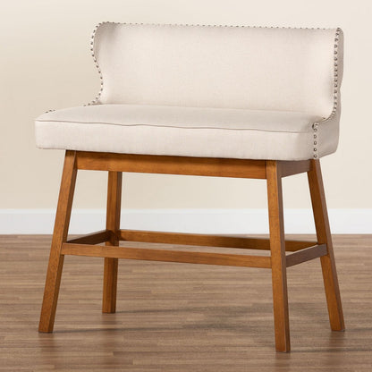 Baxton Studio - Gradisca Bar Bench in Light Beige - BBT5218-Beige Bench view 9