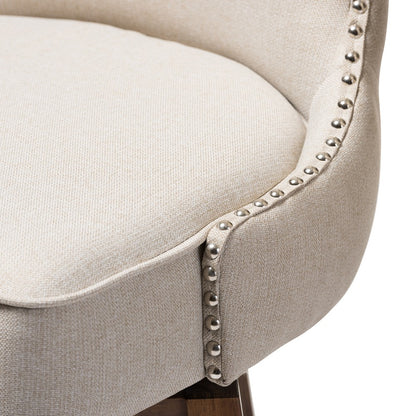 Baxton Studio - Gradisca Set of 2 Bar Stools in Light Beige/Walnut Brown - BBT5246B-BS-Light Beige-6086-1 view 4