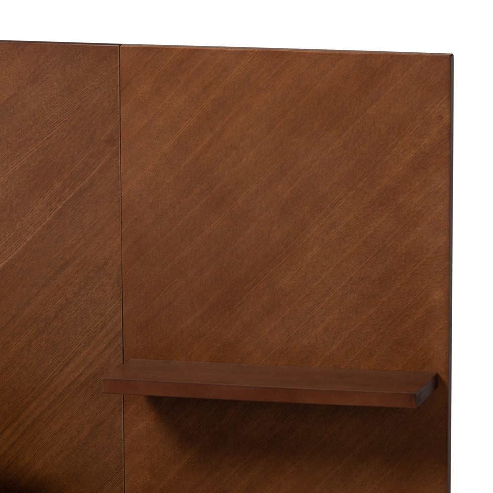 Baxton Studio - Graham Queen Size Bed in Ash Walnut - MG0107-Ash Walnut-Queen view 5
