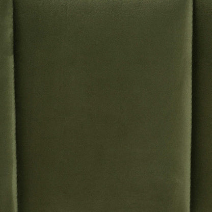 Baxton Studio - Granger Queen Size Bed in Moss Green/Wenge - BBT61347-Moss Green Velvet/Wenge-Queen view 6