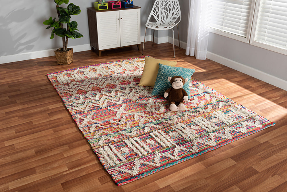 Baxton Studio - Graydon Rug - Graydon-Ivory/Multi-Rug view 3