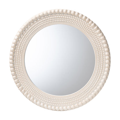 Baxton Studio - Grazia Mirror in Pearl White  - JY23A389-Mirror view 1