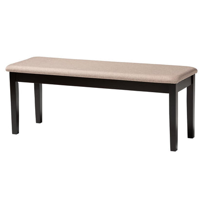 Baxton Studio - Gustavo Dining Set in Sand/Dark Brown - RH317C-Sand/Dark Brown-6PC Dining Set view 3