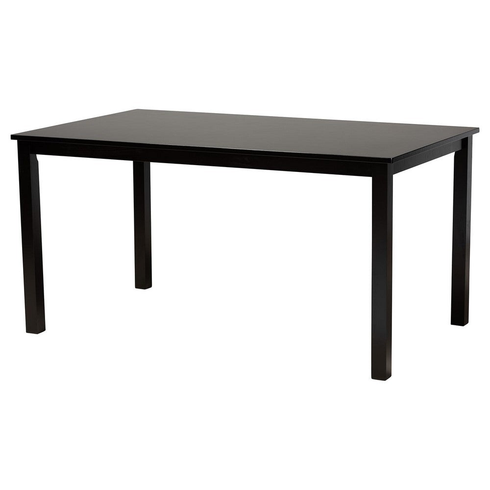 Baxton Studio - Gustavo Dining Set in Sand/Dark Brown - RH317C-Sand/Dark Brown-6PC Dining Set view 4
