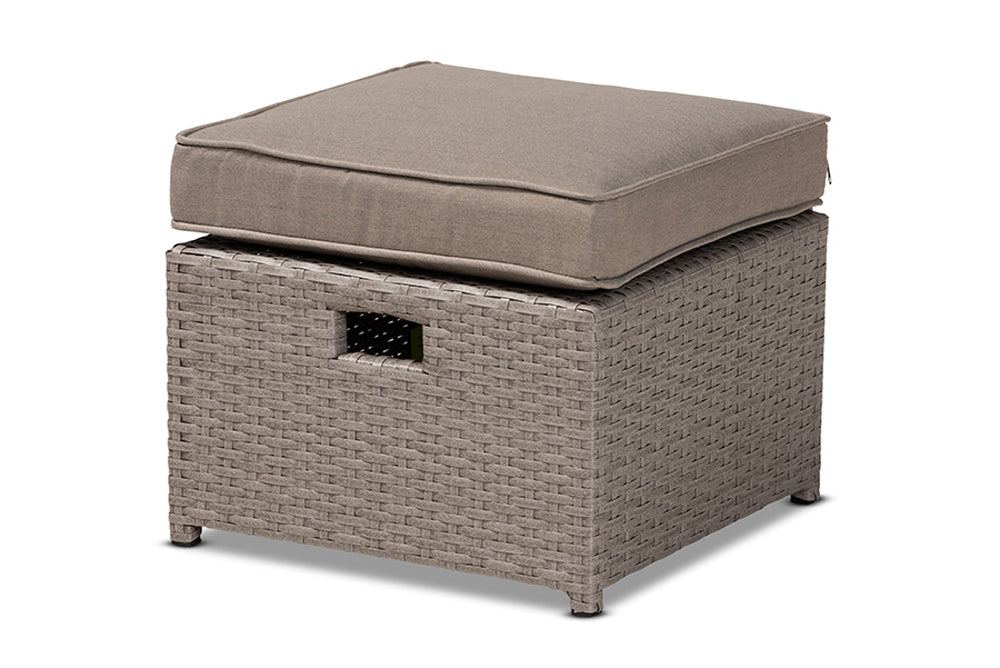 Baxton Studio - Haina Patio Set - MLM-210592-Light Grey view 2