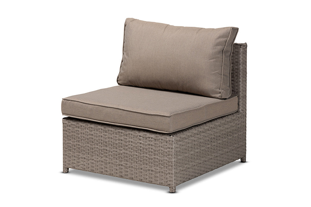 Baxton Studio - Haina Patio Set - MLM-210592-Light Grey view 4