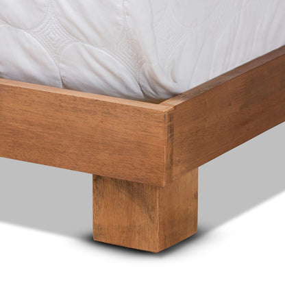 Baxton Studio - Haines King Size Bed in Walnut Brown - MG-0050-Ash Walnut-King view 5