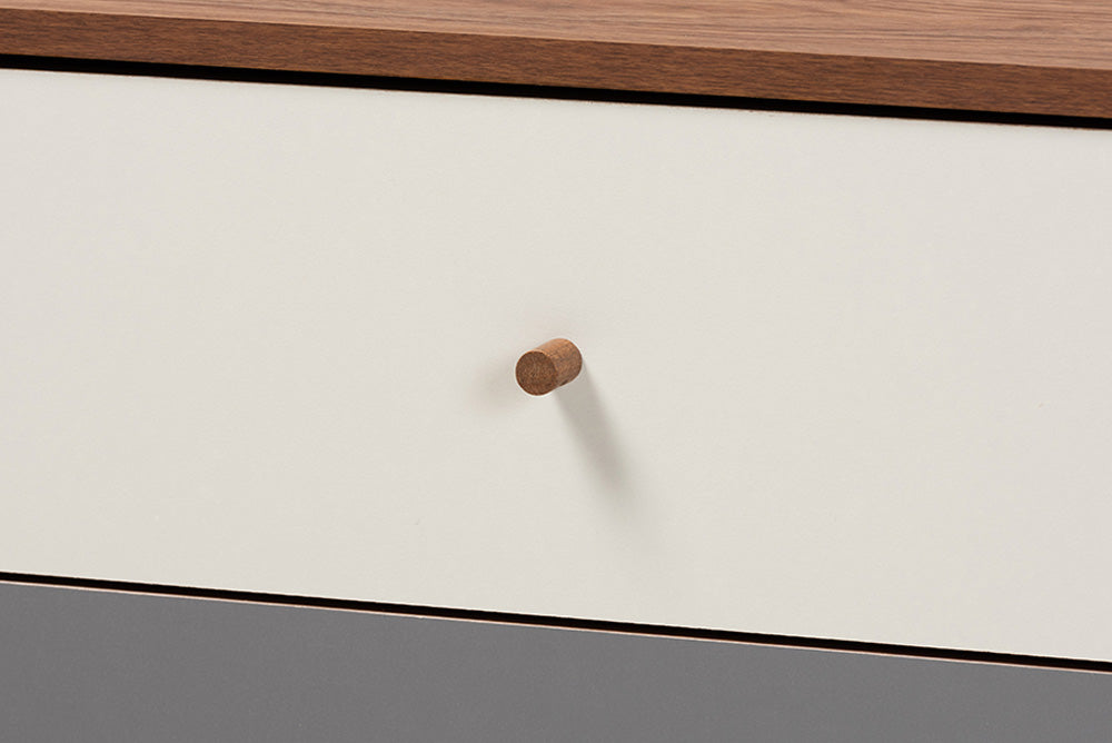 Baxton Studio - Halden Sideboard - FP-11022-Grey/Walnut-Sideboard view 6