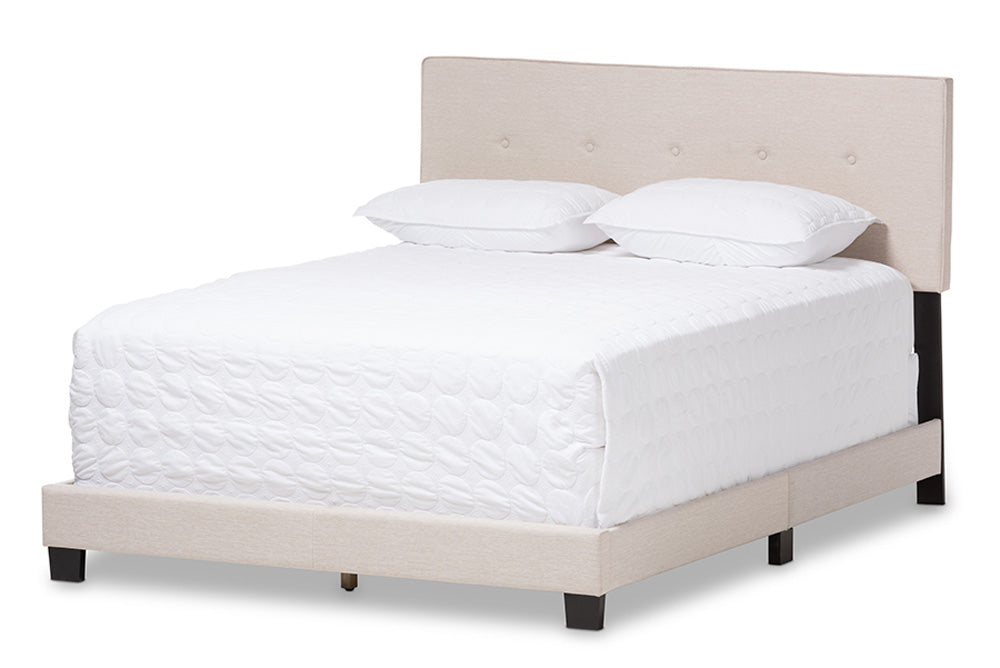 Baxton Studio - Hampton King Size Bed - CF8747-H-Light Beige-King view 1