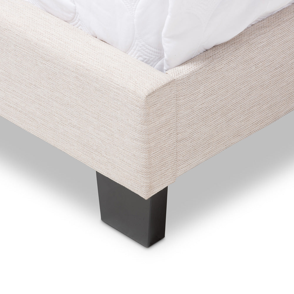 Baxton Studio - Hampton Queen Size Bed in Light Beige - CF8747-H-Light Beige-Queen view 5