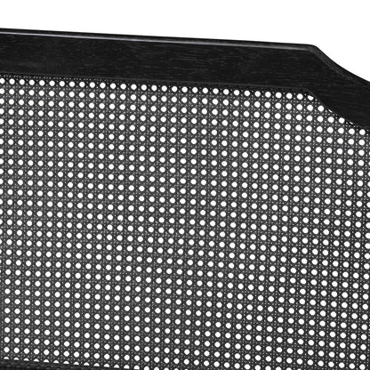 Baxton Studio - Hancock Daybed in Black/Charcoal - MG0075-Black Rattan/Black-Daybed view 4