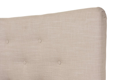 Baxton Studio - Hannah Queen Size Bed - BBT6570-Beige-Queen view 3