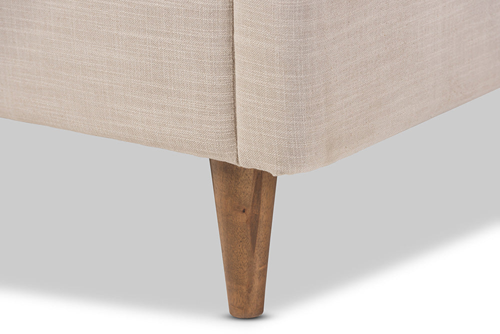 Baxton Studio - Hannah Queen Size Bed - BBT6570-Beige-Queen view 4