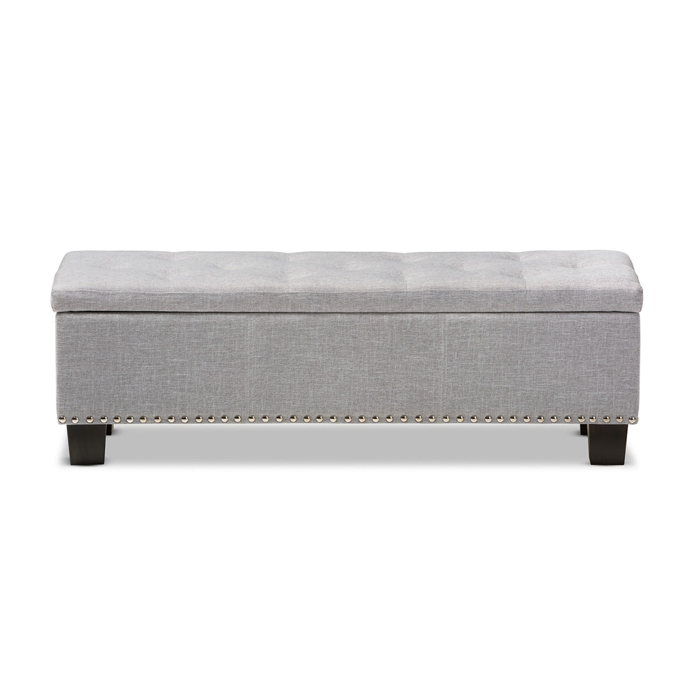 Baxton Studio - Hannah Storage Bench in Grayish Beige - BBT3136-OTTO-Greyish Beige-H1217-14 view 1