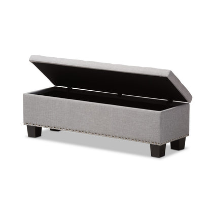 Baxton Studio - Hannah Storage Bench in Grayish Beige - BBT3136-OTTO-Greyish Beige-H1217-14 view 4
