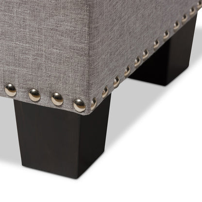 Baxton Studio - Hannah Storage Bench in Grayish Beige - BBT3136-OTTO-Greyish Beige-H1217-14 view 5