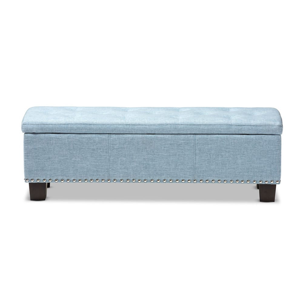 Baxton Studio - Hannah Storage Bench in Light Blue - BBT3136-OTTO-Light Blue-H1217-21 view 3