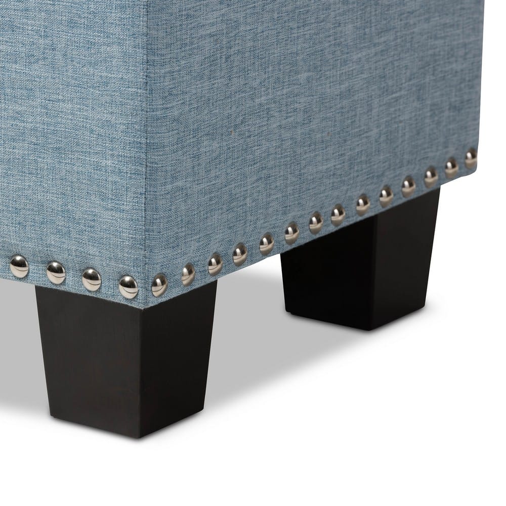 Baxton Studio - Hannah Storage Bench in Light Blue - BBT3136-OTTO-Light Blue-H1217-21 view 4