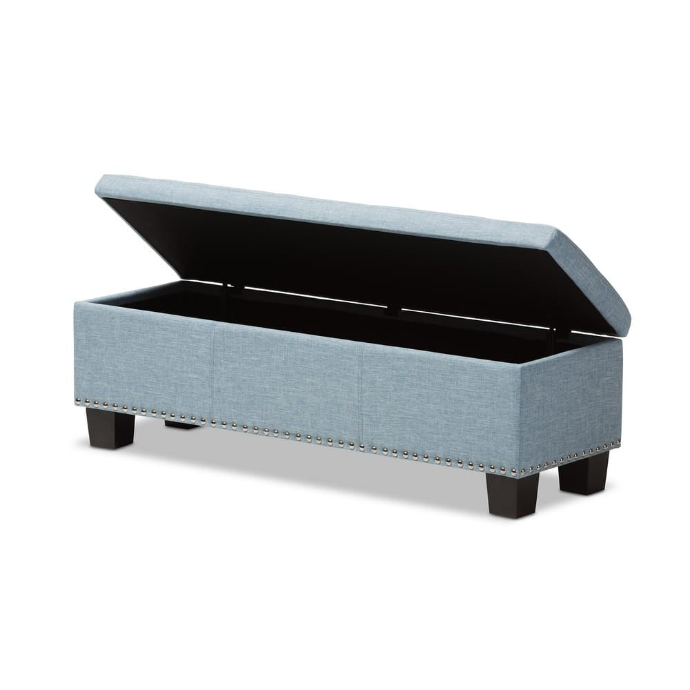 Baxton Studio - Hannah Storage Bench in Light Blue - BBT3136-OTTO-Light Blue-H1217-21 view 6