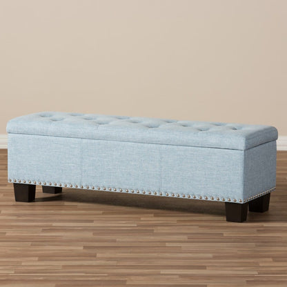 Baxton Studio - Hannah Storage Bench in Light Blue - BBT3136-OTTO-Light Blue-H1217-21 view 8