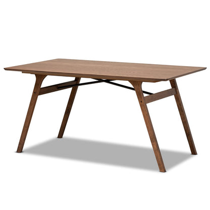Baxton Studio - Harland Dining Set in Grey/Walnut Brown - RDC809B-AC-Steel/Walnut-7PC Dining Set view 3