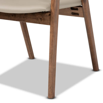Baxton Studio - Harland Dining Set in Grey/Walnut Brown - RDC809B-AC-Steel/Walnut-7PC Dining Set view 6