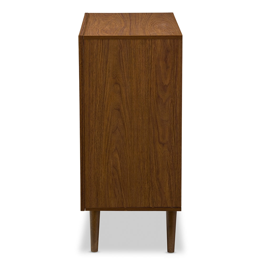 Baxton Studio - Harlow Chest in "Walnut" Brown/White - FP-6782-Walnut/White view 3