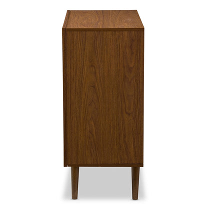 Baxton Studio - Harlow Chest in "Walnut" Brown/White - FP-6782-Walnut/White view 3