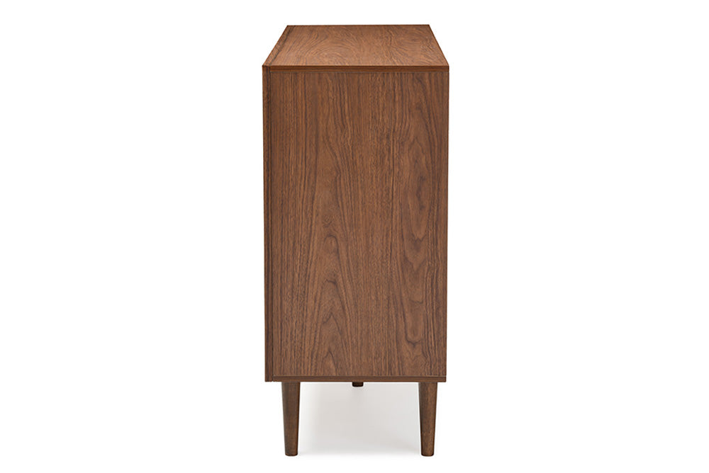 Baxton Studio - Harlow Storage Cabinet - FP-6781-Walnut/White view 3