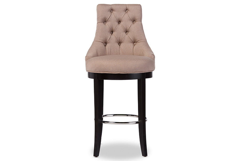 Baxton Studio - Harmony Bar Stool - WS-2076-Beige view 5