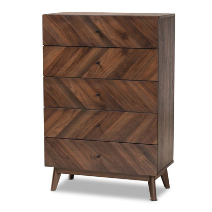 Baxton Studio - Hartman Chest in Walnut Brown - LV23COD23231WI-Columbia-5DW-Chest view 1