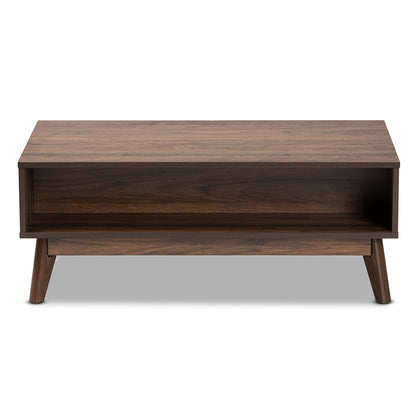 Baxton Studio - Hartman Coffee Table in Walnut Brown - LV23CFT23140WI-Columbia-CT view 5