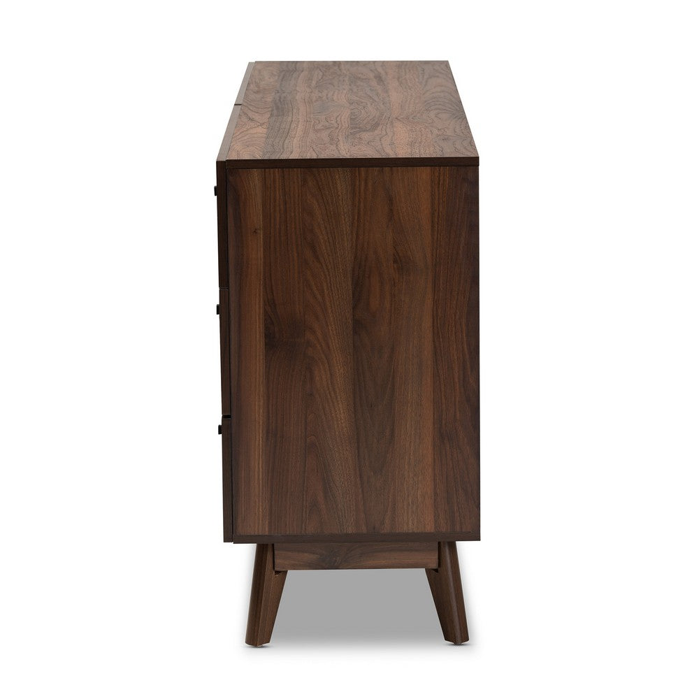 Baxton Studio - Hartman Dresser in Walnut Brown - LV23COD23232WI-Columbia-6DW-Dresser view 4