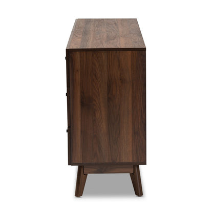 Baxton Studio - Hartman Dresser in Walnut Brown - LV23COD23232WI-Columbia-6DW-Dresser view 4