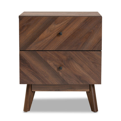 Baxton Studio - Hartman Nightstand in Walnut Brown - LV23ST2324WI-Columbia-NS view 3