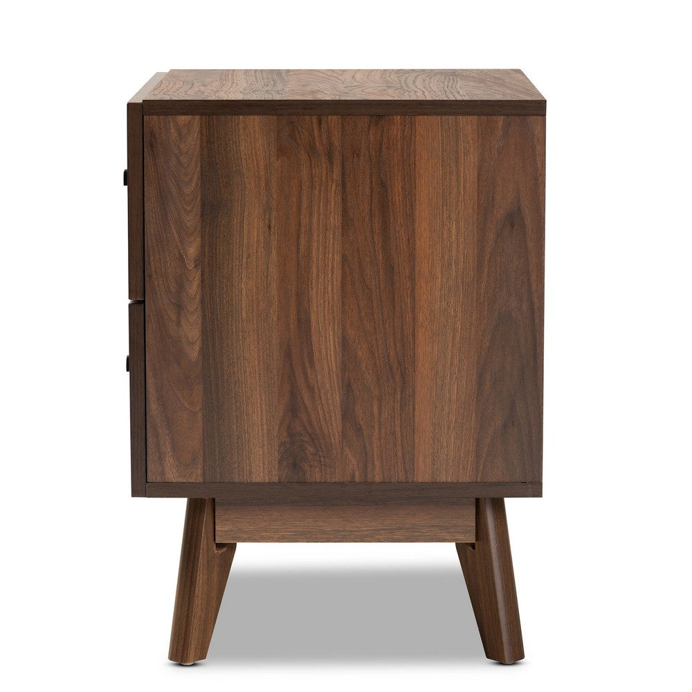 Baxton Studio - Hartman Nightstand in Walnut Brown - LV23ST2324WI-Columbia-NS view 4