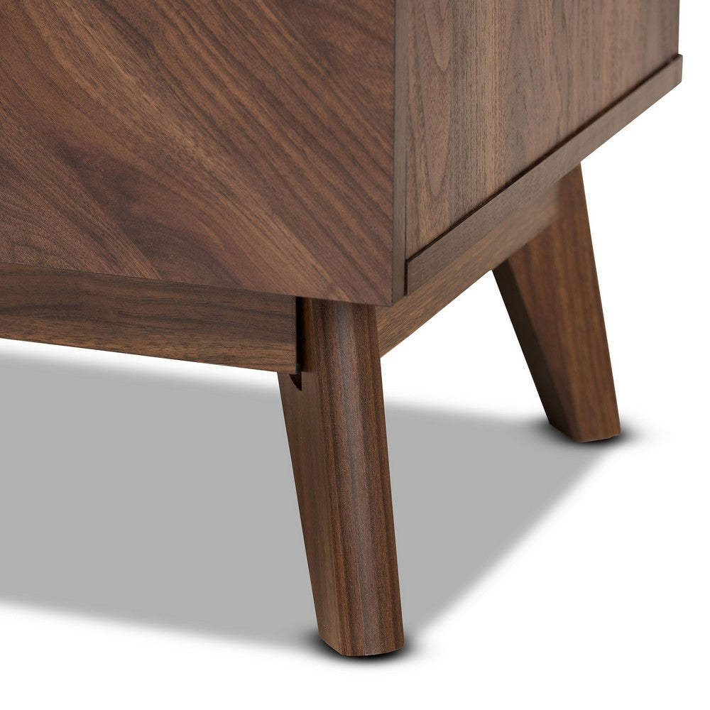Baxton Studio - Hartman Nightstand in Walnut Brown - LV23ST2324WI-Columbia-NS view 6