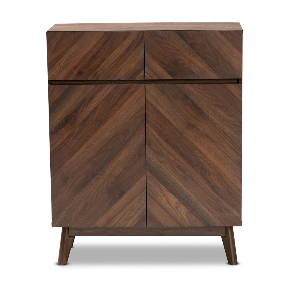 Baxton Studio - Hartman Shoe Cabinet in Walnut Brown - LV23SC23150WI-Columbia-Shoe Cabinet view 3