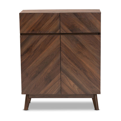 Baxton Studio - Hartman Shoe Cabinet in Walnut Brown - LV23SC23150WI-Columbia-Shoe Cabinet view 3