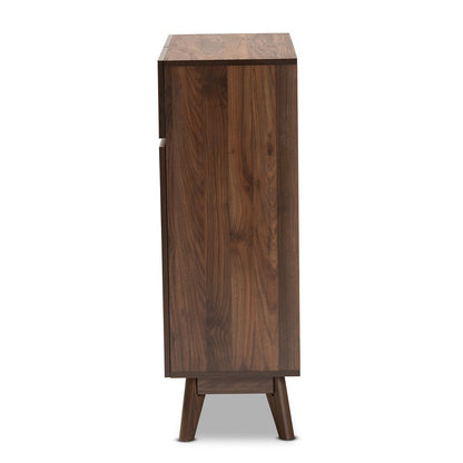 Baxton Studio - Hartman Shoe Cabinet in Walnut Brown - LV23SC23150WI-Columbia-Shoe Cabinet view 4